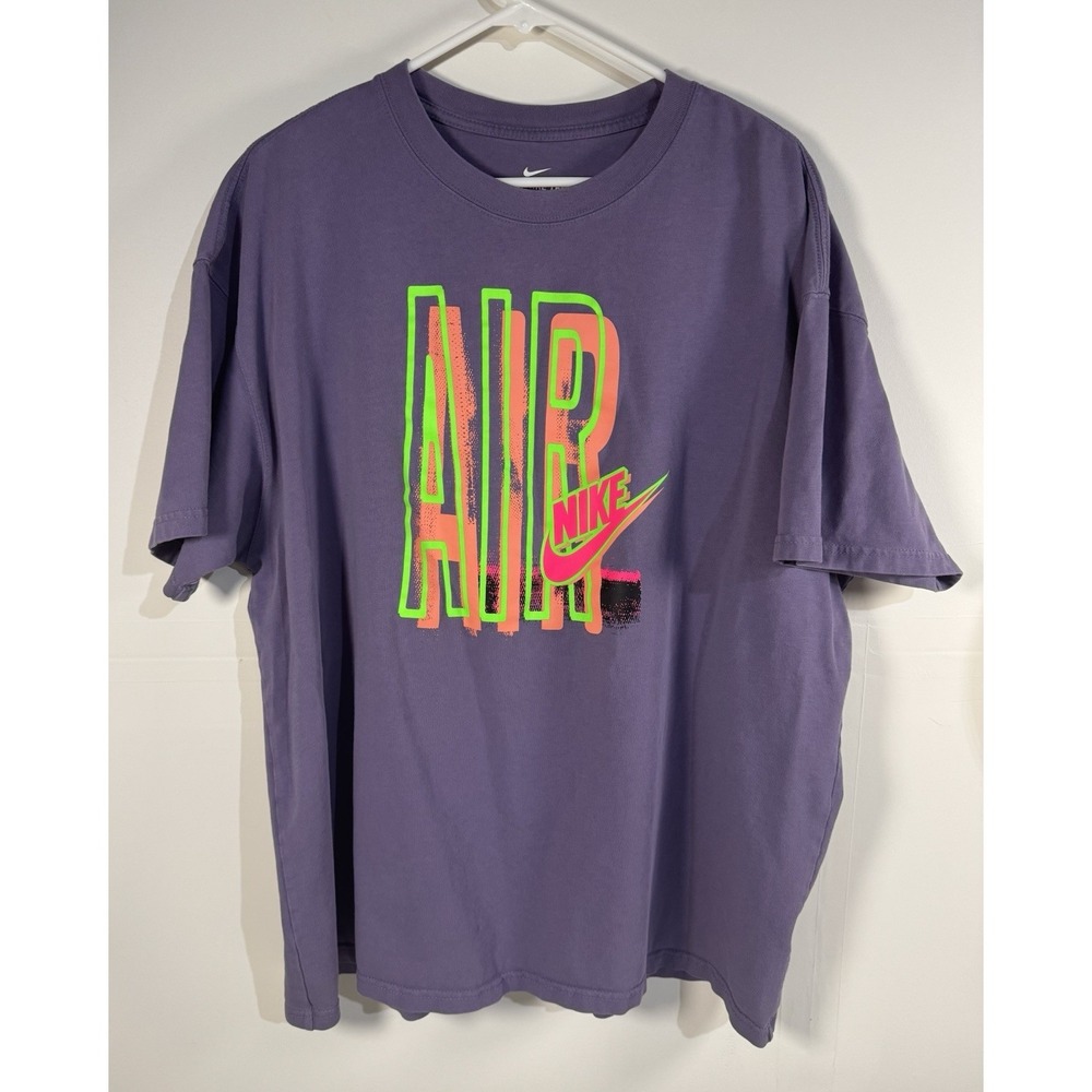 NIKE AIR Retro 90s Style Purple Graphic T-Shirt Size Unisex Archives Reissue 2xl